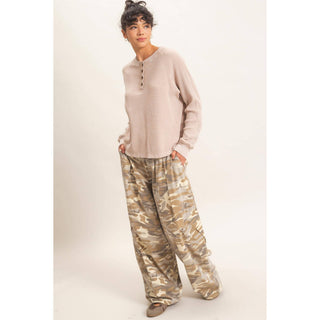 Camouflage Cargo Pocket Pants