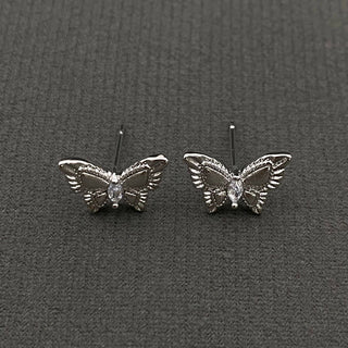 Zircon Butterfly Ear Studs