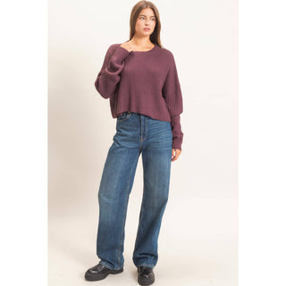 Oversized Cropped Sweater