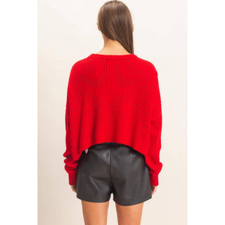 Oversized Cropped Sweater