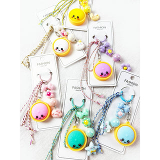 Cute Design Dumpling Keychain Charm
