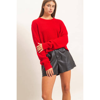 Oversized Cropped Sweater