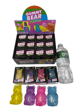 HOT TRENDY Squishy Gummy Bear Glitter, Palm Size | B0011