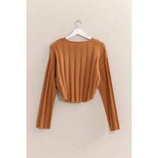 Candice Cropped Sweater Top
