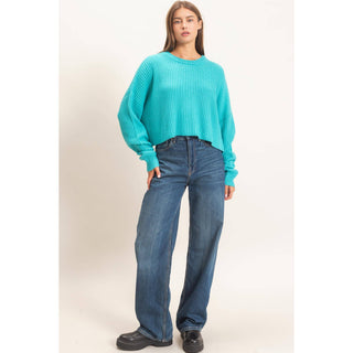 Oversized Cropped Sweater