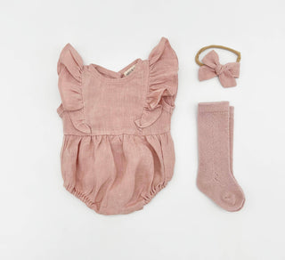 Sweet Summer Sleeveless Romper 3pc Set