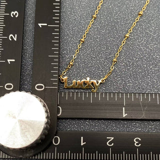 Lucky Charm 18K Gold Plated Stainless Steel Necklace