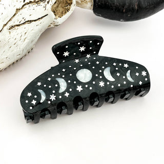 Night Sky Acetate Hair Claw Clip – Starry Galaxy Design