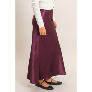 Satin Midi Skirt