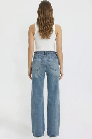 Bella Medium Washed Wide Leg Denim