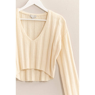 Candice Cropped Sweater Top
