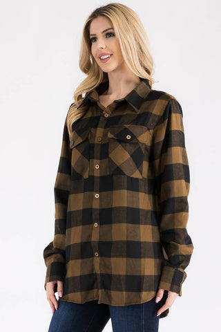 Womens Boyfriend Buffalo Flannel