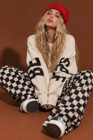 BE YOUR SELF GRAPHIC SWEATSHIRT