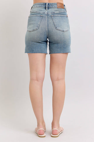 HW Vintage Wash Side Slit Shorts