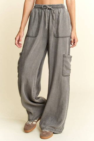 Jessi Vintage washed  Mineral Tencel Pants