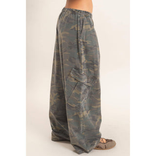 Camouflage Cargo Pocket Pants