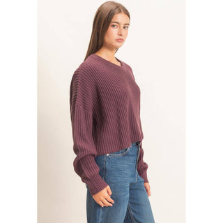 Oversized Cropped Sweater