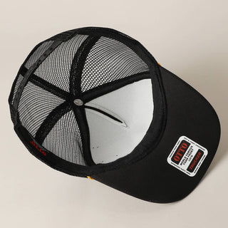 MAMA Lettering Logo Foam Mesh Back Trucker Hat