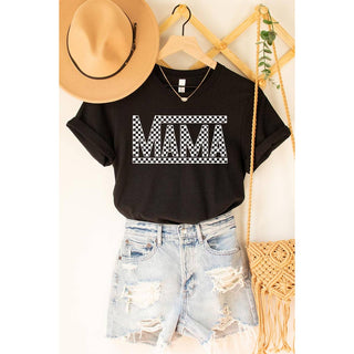Checkered Mama Graphic T shirts