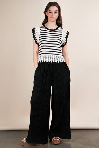 Leopard Print Pleated Pants