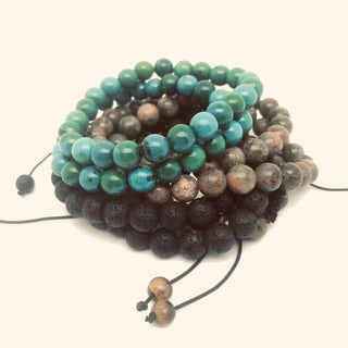 8mm Elastic Natural Stone Bracelet - Rise and Redemption