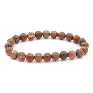 8mm Elastic Natural Stone Bracelet - Rise and Redemption