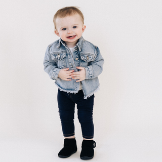 Raw Hem Denim Jacket