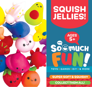 So Much Fun! Cute Squish Jelly Jar Assortment - 12/Pack