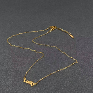 Lucky Charm 18K Gold Plated Stainless Steel Necklace