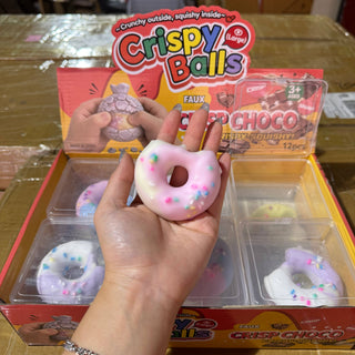 Crispy Crackling Notched Donut Toy
