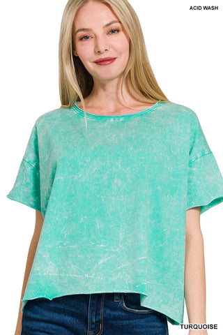 Summer Crinkle Mineral Washed top