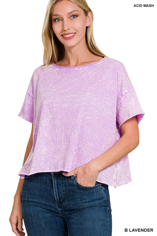 Summer Crinkle Mineral Washed top