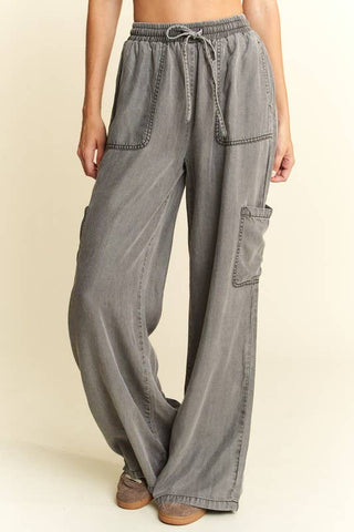 Jessi Vintage washed  Mineral Tencel Pants