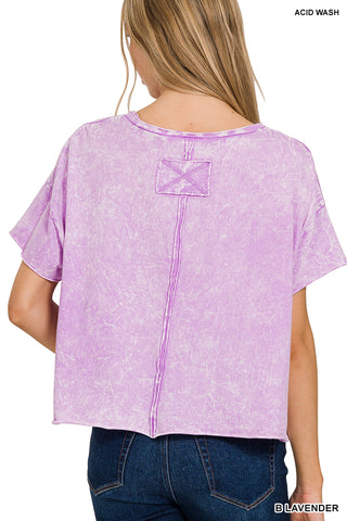 Summer Crinkle Mineral Washed top