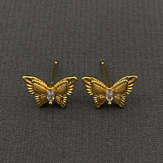 Zircon Butterfly Ear Studs