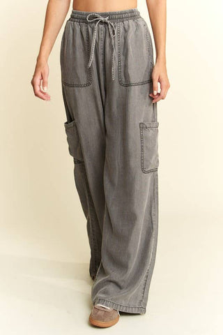 Jessi Vintage washed  Mineral Tencel Pants
