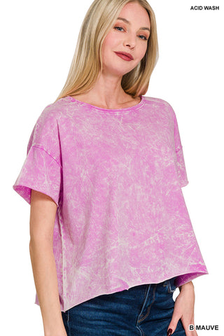 Summer Crinkle Mineral Washed top
