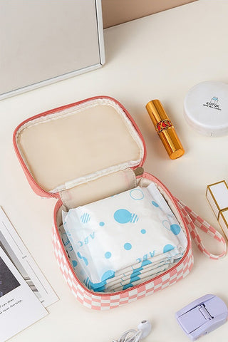 Vegan Leather Waterproof Makeup Bag