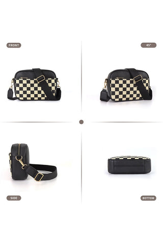 Checkered crossbody bag
