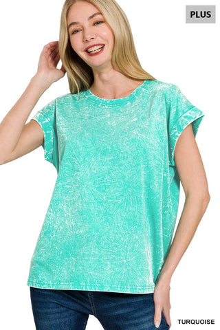 Plus Mineral Cuff Top