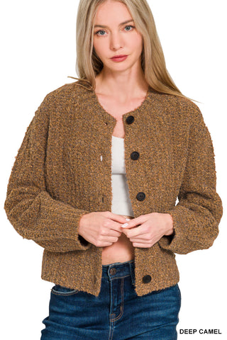 5 button Wool Cardigan