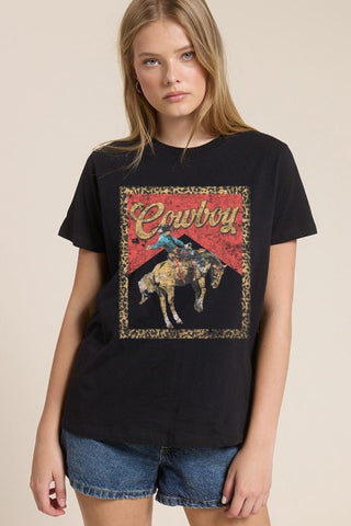 Western Rodeo Leopard Tee