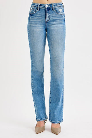 Risen Piper Tummy Control Straight Jeans 33in inseam