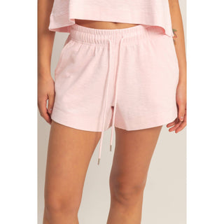 Cotton Drawstring Pocket Shorts