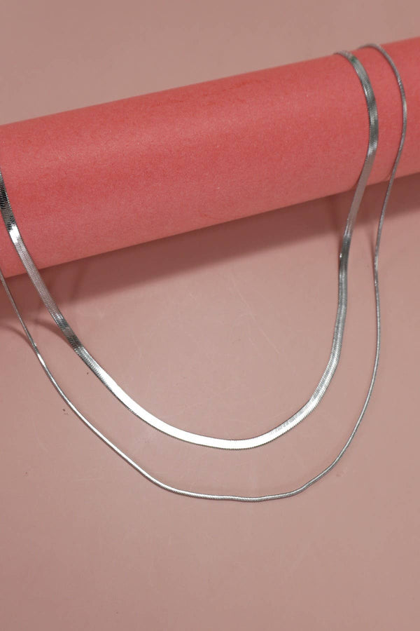 STAINLESS STEEL TARNISH FREE  MULTI LAYER NECKLACE