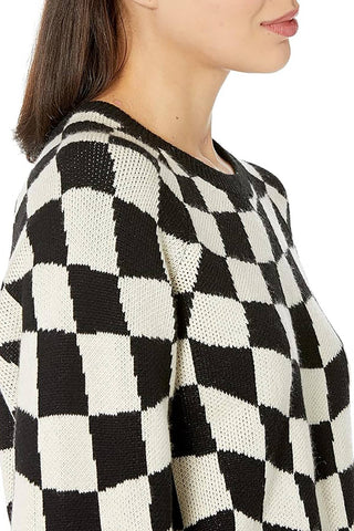 Checkered Pullover Sweater