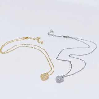 "F# OFF" Gold Plated Heart Pendant Necklace