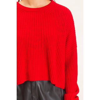 Oversized Cropped Sweater