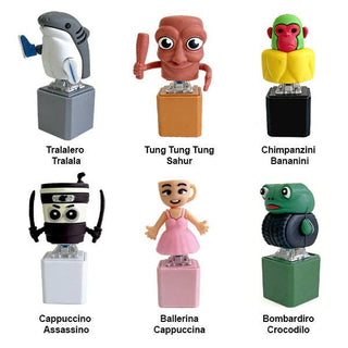 Absurdio Italian Brainrot 3-in-1 LED Keychain Fidget Clicker Toy Blind Box (1pc) - Rise and Redemption
