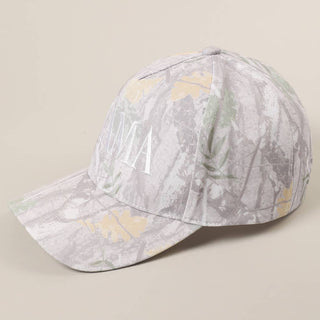 MAMA Letter Embroidery Nature Camo Trucker Hat